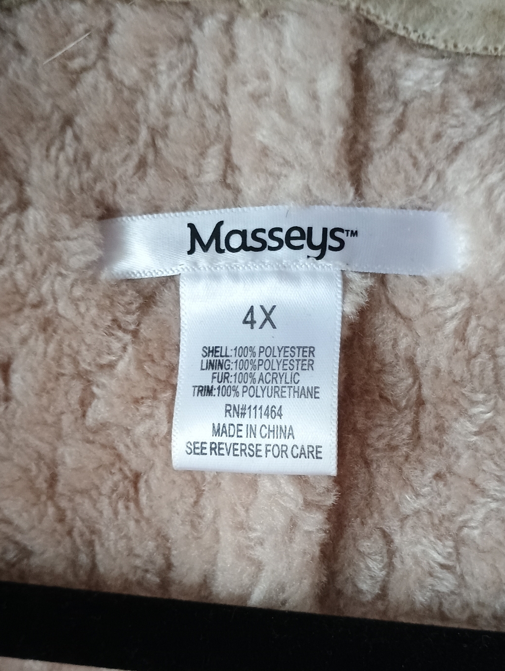 Masseys Plush Sherpa Robe in Cream - Women's Robe